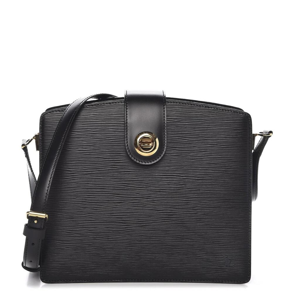 Louis Vuitton Vintage Capucines Black Epi Leather Crossbody Shoulder Bag